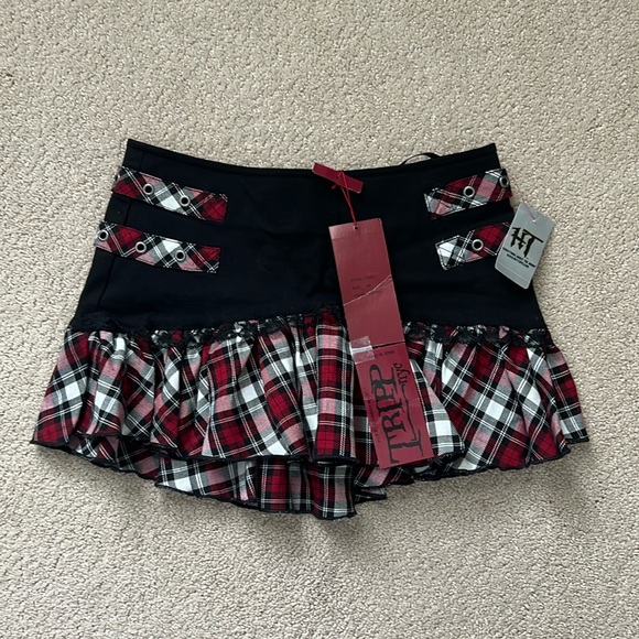 Tripp nyc Dresses & Skirts - Tripp NYC mini skirt red tartan plaid